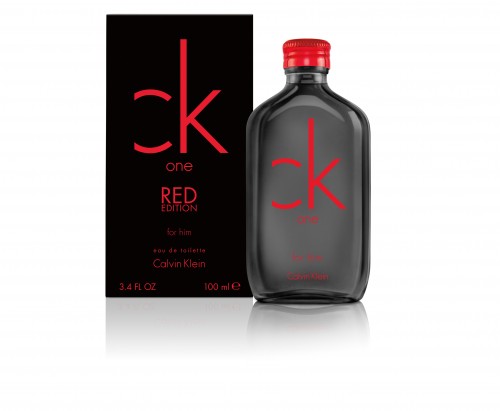 ck one RED EDITION for men bottle