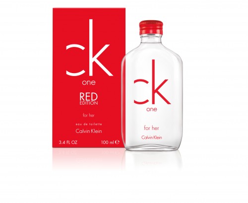 ck one RED EDITION for women bottle