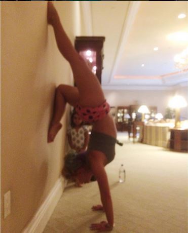 hotel room yoga