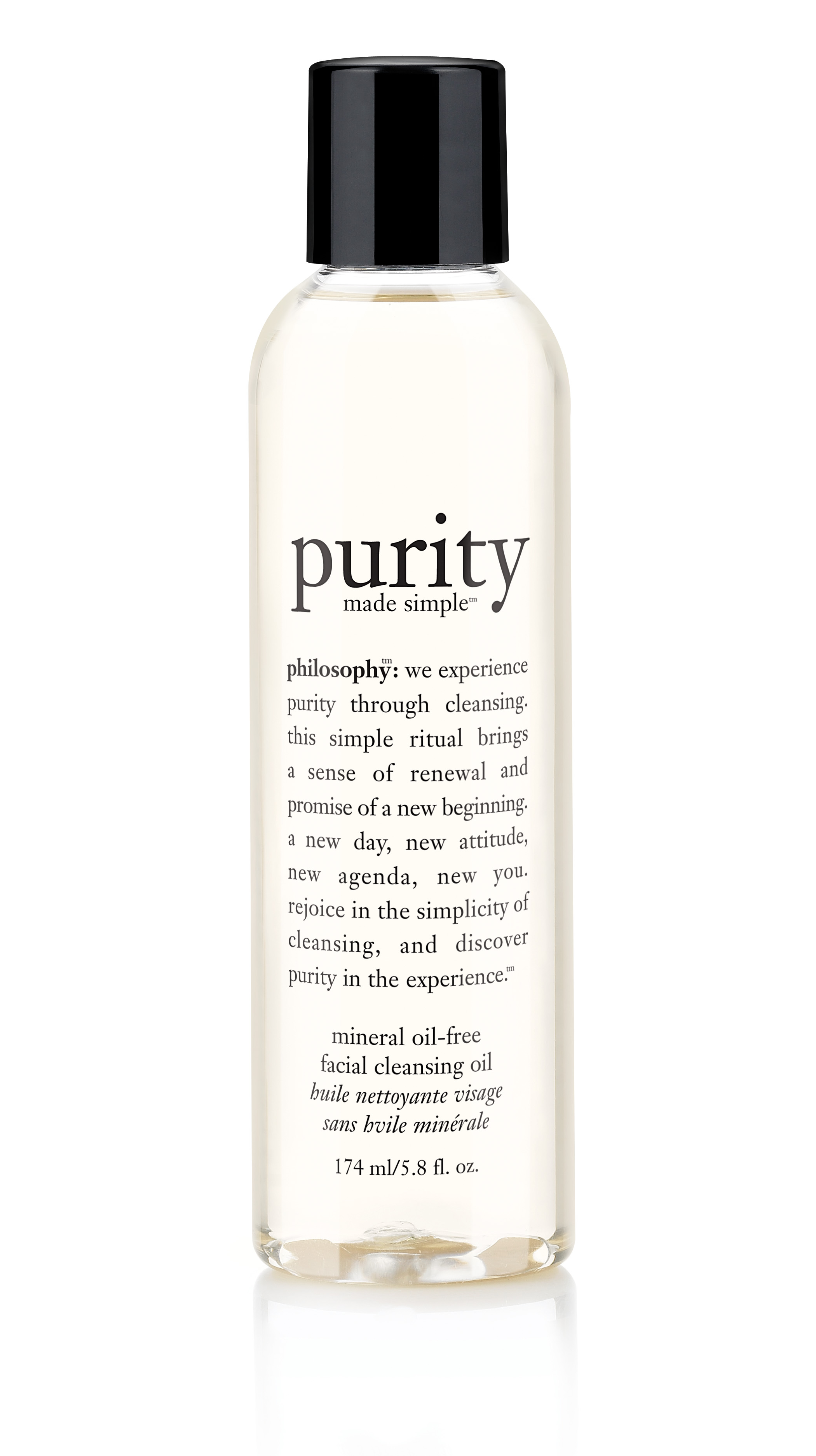 purity mineral oil-free facial cleansing oil